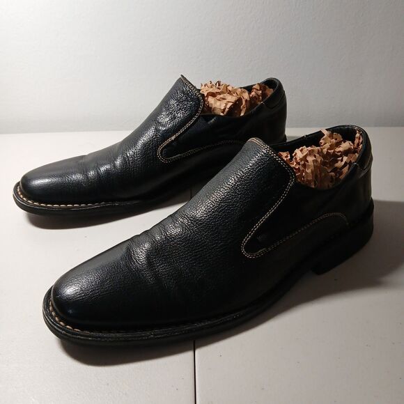 Cole Haan Men\'s Black Leather Slip On Dress Loafers Size 9M C03507 main image 4